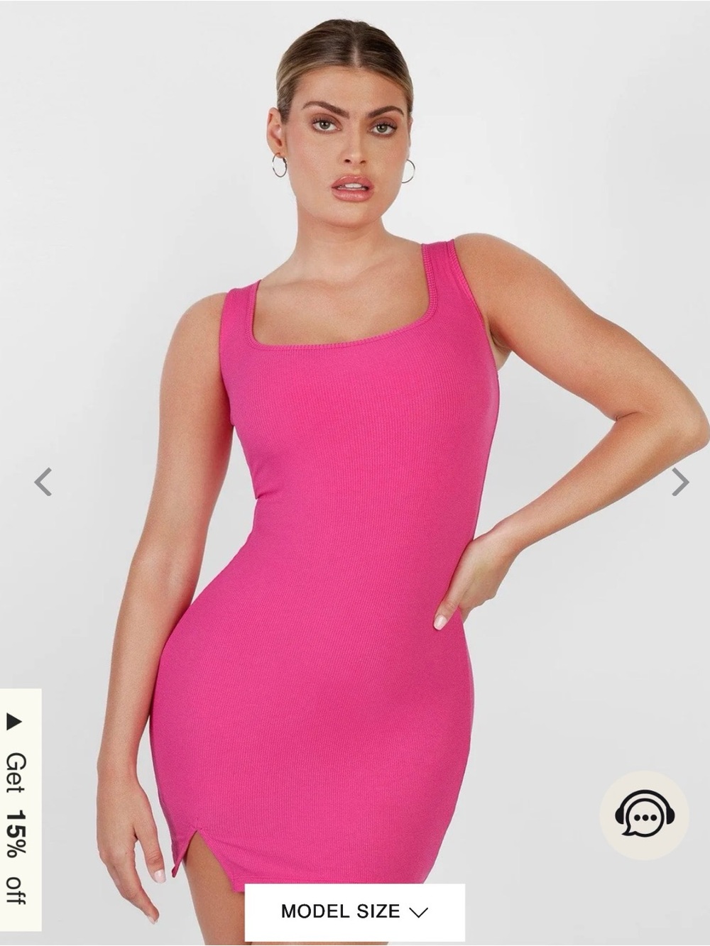 NWT Popilush Shapewear Modal Sculpting Mini Tank Dress size medium